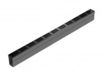 Threshold Drain x 1m Black Aluminium Grate